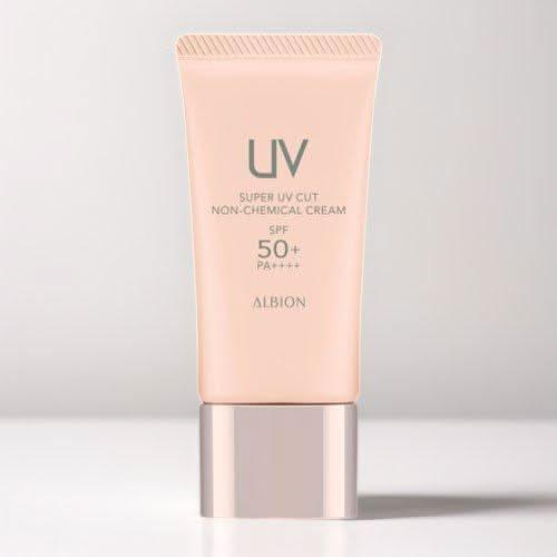 Albion Super UV Cut Mineral Sunscreen & Makeup Base SPF50+ – 40g | High-Protection, Lightweight Formula