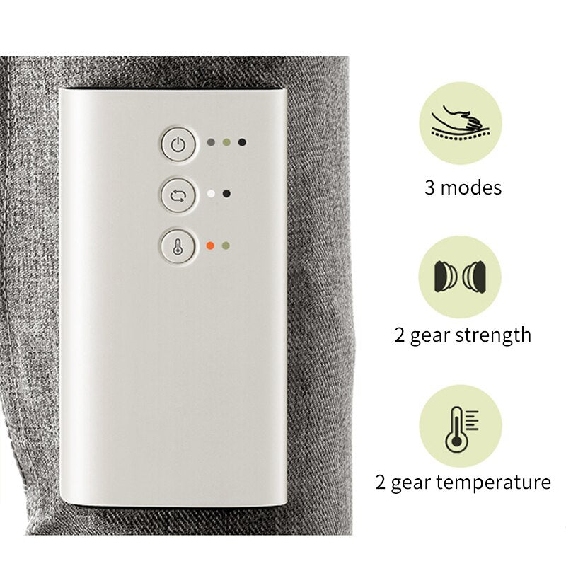Wireless Air Compression Leg Massager – Rechargeable Wrap for Calf Relief & Muscle Relaxation (Single / Pair Options)