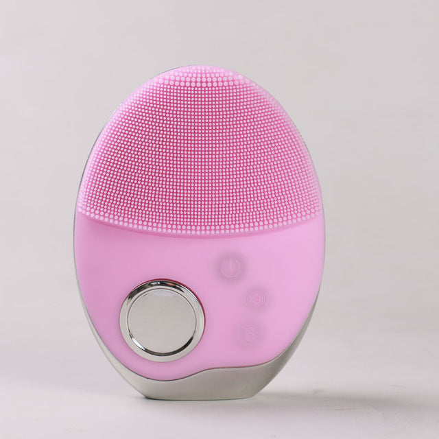 Wireless Charging Phototherapy Facial Cleanser – Silicone Ultrasonic Skin Rejuvenation & Deep Cleaning Device with Photon Therapy