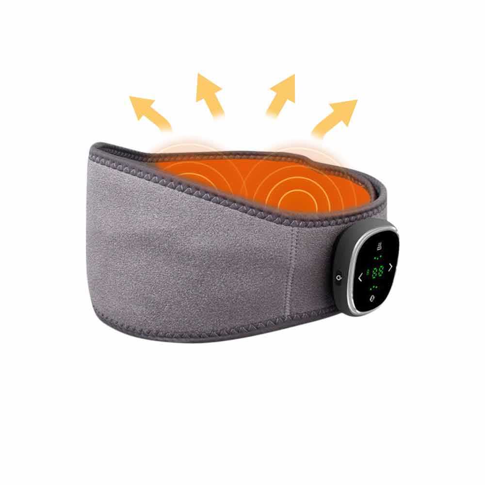 EMS Heat-Compress Waist Massager – 16-Level Pulse Therapy Belt for Back Pain Relief