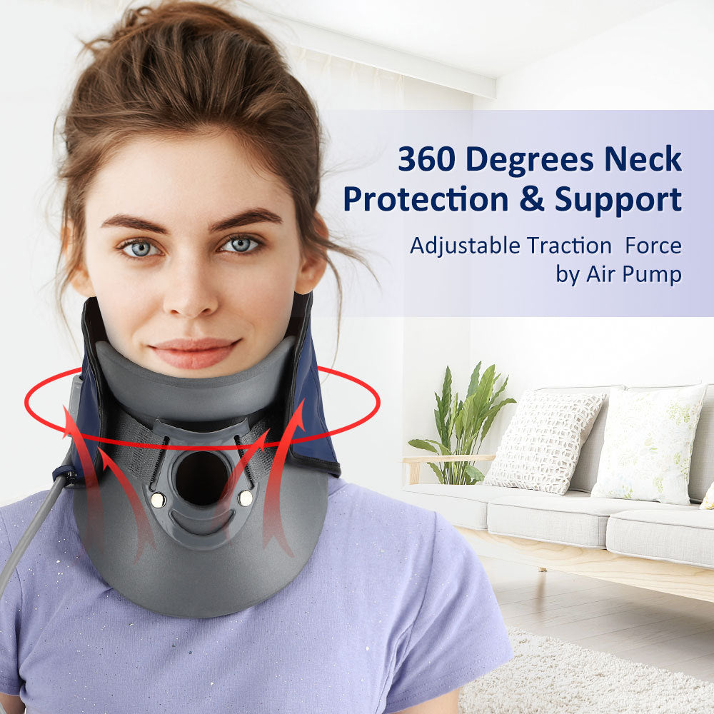 HailiCare Inflatable Polymer Neck Retractor – Cervical Traction & Neck Support