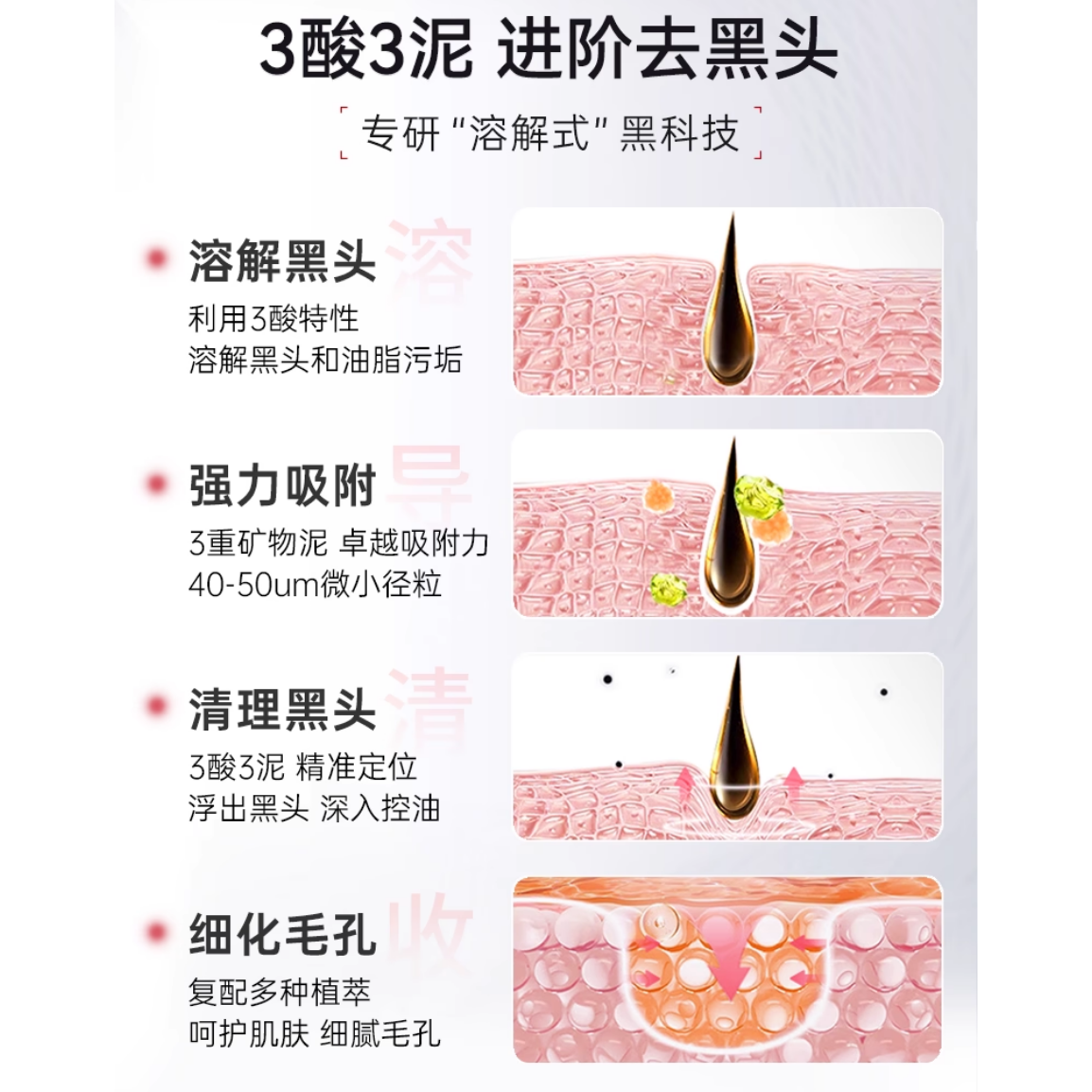 Bai Yun Shan Azelaic Mud Mask Stick 40G X 2 Sticks – Clear Pores Radiant Skin