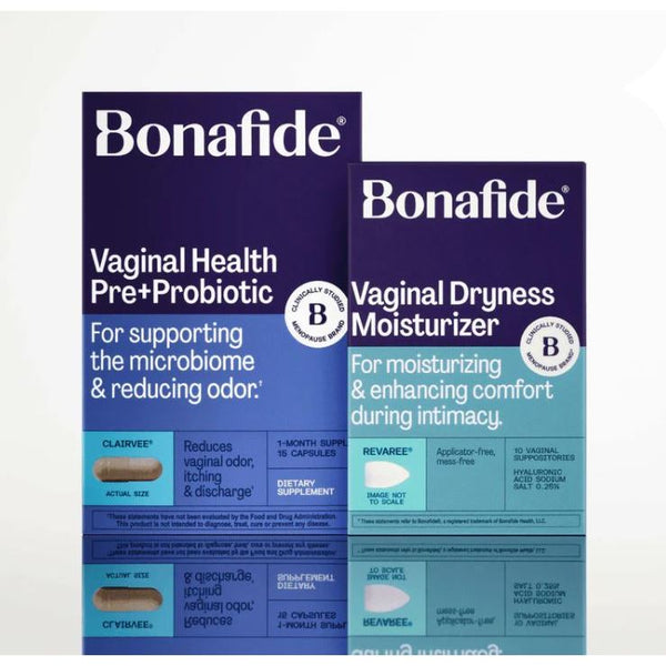 Bonafide Clairvee + Revaree – 1 Month Supply | Vaginal Odor & Dryness Relief, Clinically Proven