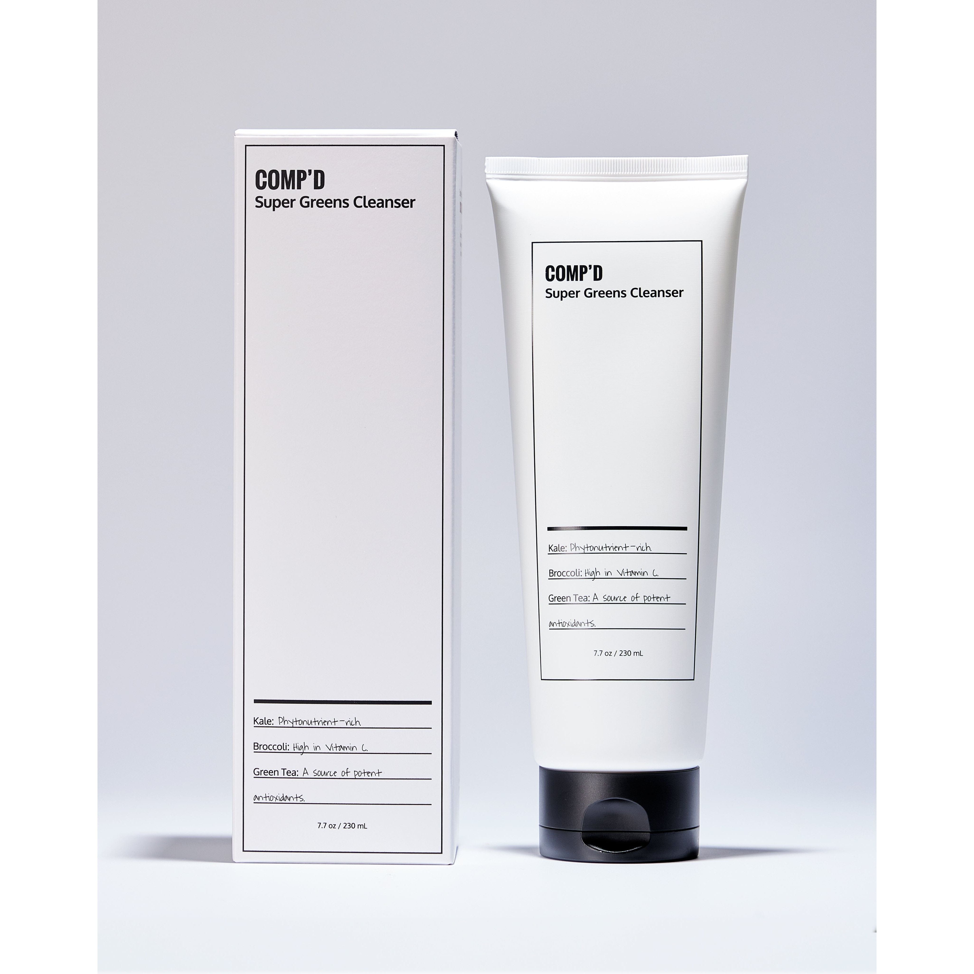 Comp’d Super Greens Cleanser - 230ml | Antioxidant-Rich Daily Face Wash