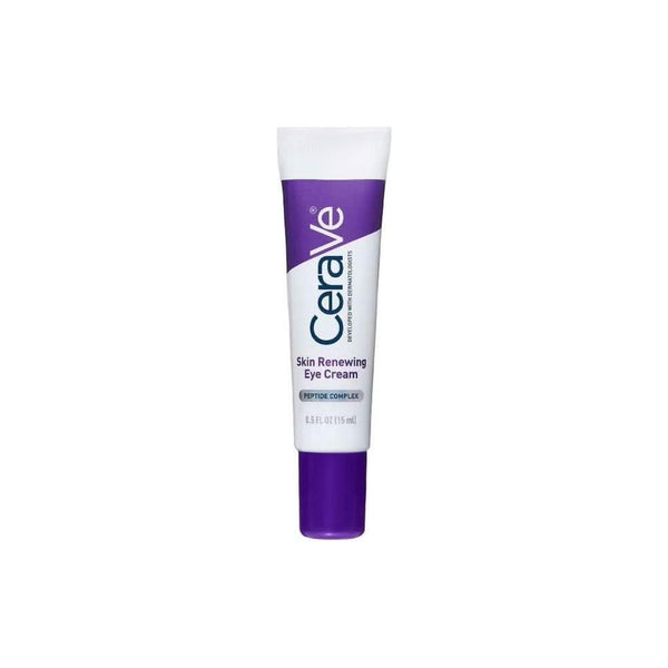 CeraVe Skin Renewing Eye Cream - 15ml | Peptide Complex & Caffeine for Brighter, Smoother Eyes