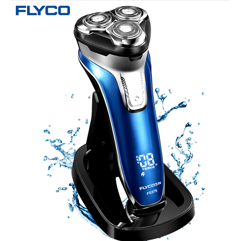 Flyco FS375 3D Floating Head Electric Shaver – Anti-Clip System, Pop-Up Trimmer, Washable Design