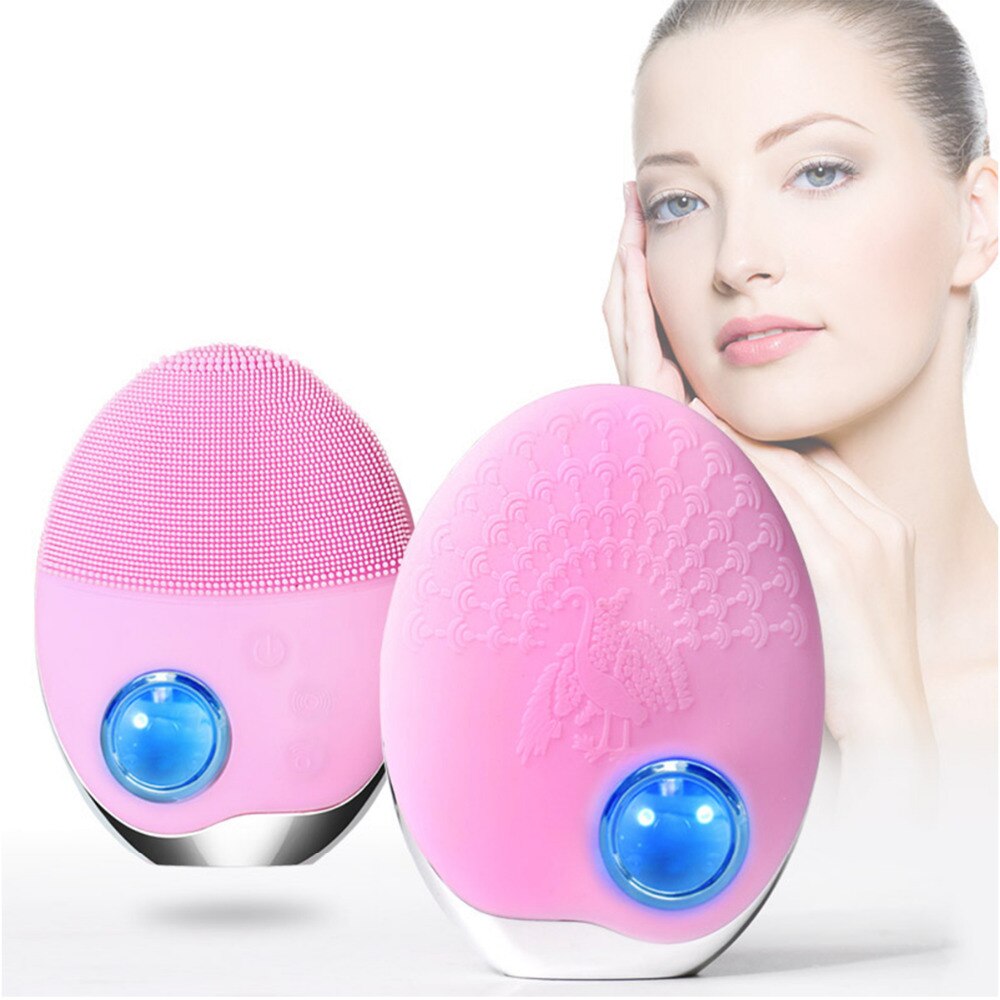 Wireless Charging Phototherapy Facial Cleanser – Silicone Ultrasonic Skin Rejuvenation & Deep Cleaning Device with Photon Therapy
