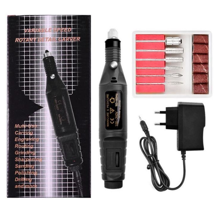 Electric Nail Drill Kit 10 pcs Set – Professional Nail Care
