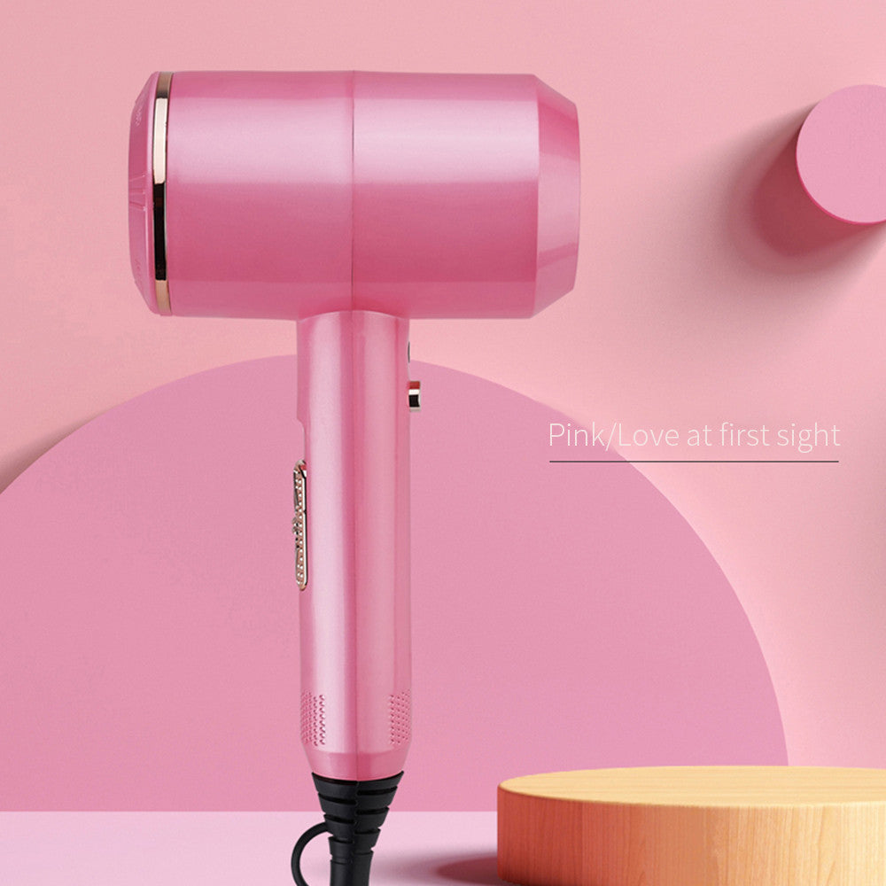 Professional High-Power Hair Dryer – 2000W Ionic Fast-Dry Hammer Design | 3-Speed Salon Styling Blow Dryer (Red)