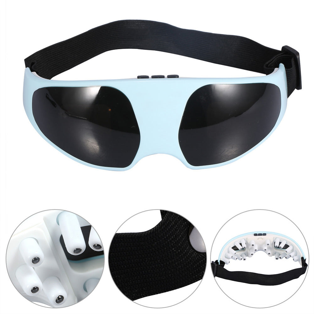Electric Eye Massager – Magnetic Therapy Eye Mask for Fatigue Relief, Migraine, Anti-Myopia & Eye Bag Reduction