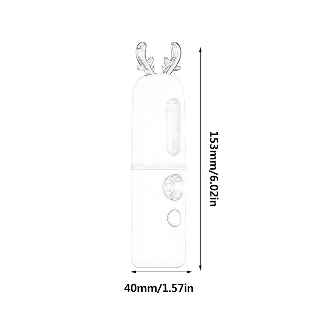 Nano Hydrating Facial Steamer – Negative Ion Portable Moisturising Spray (Cute Fawn & Bunny Design)