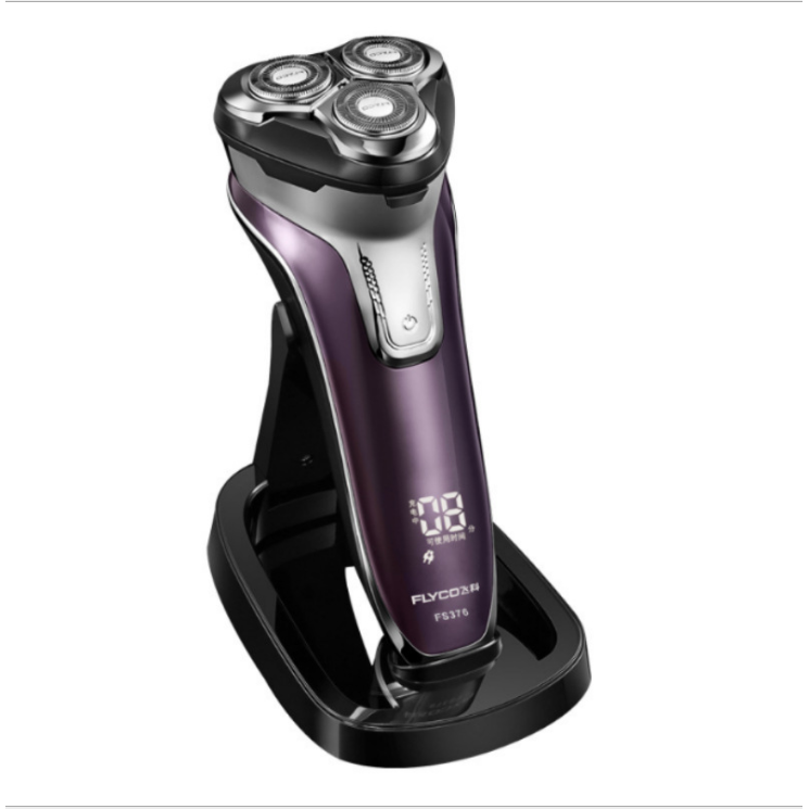 Flyco FS375 3D Floating Head Electric Shaver – Anti-Clip System, Pop-Up Trimmer, Washable Design