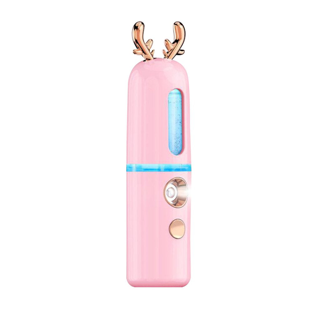 Nano Hydrating Facial Steamer – Negative Ion Portable Moisturising Spray (Cute Fawn & Bunny Design)