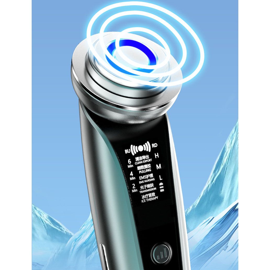 High-Quality LED Ice Light Skin Rejuvenation Device – Pore Cleaner & Face Wash Tool