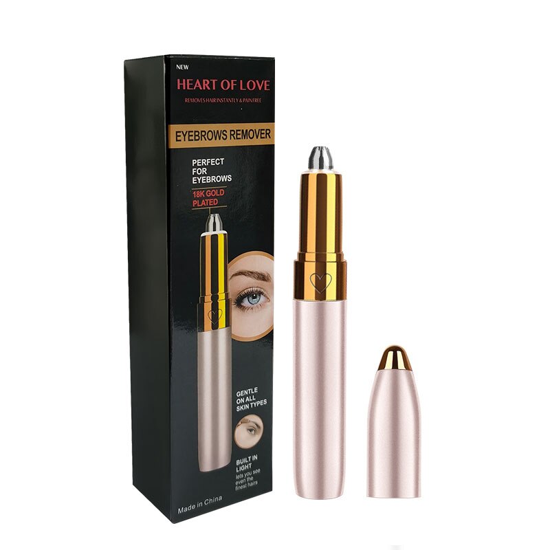 Lipstick Eyebrow Trimmer Pen – Painless Precise Shape