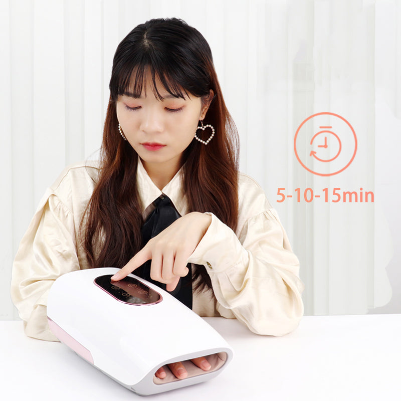 Smart Hand Massager with Heat – Hot Compress, Kneading & Airbag Pressure Therapy for Pain Relief
