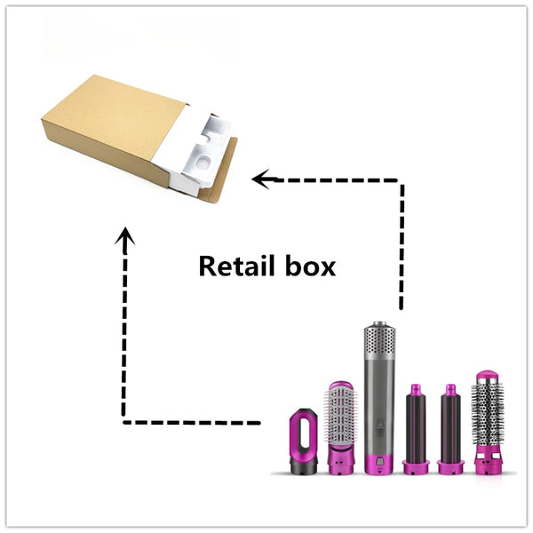 5 In 1 Hot Air Brush 2 Barrels - Smooth Volume And Fast Dry