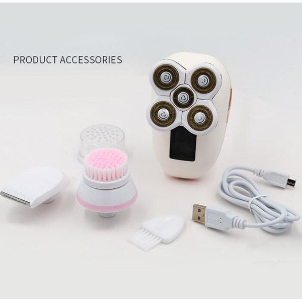 5-in-1 Ladies Electric Shaver – Floating Head Hair Removal Device