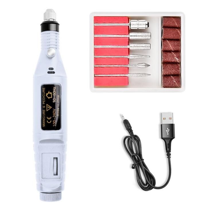 Electric Nail Drill Kit 10 pcs Set – Professional Nail Care