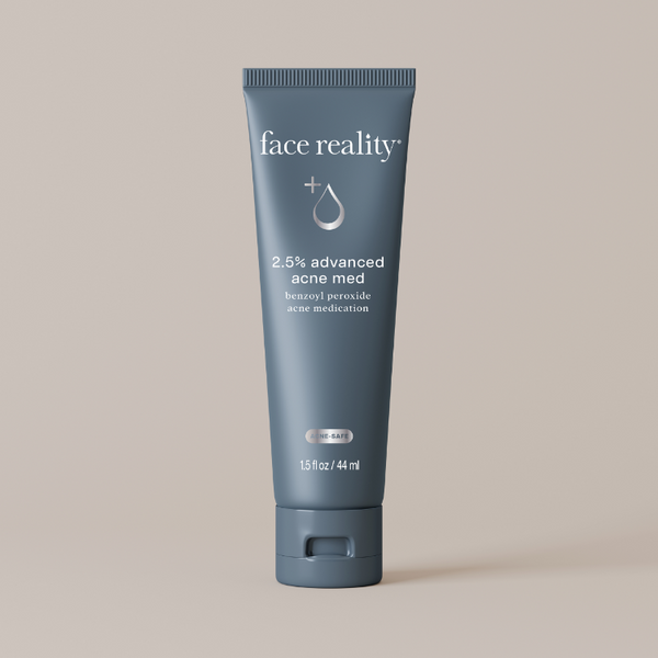 Face Reality Skincare 2.5% Advanced Acne Med – 59ml | Gentle Benzoyl Peroxide Acne Treatment