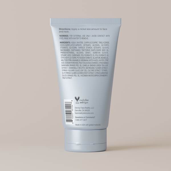 Face Reality Skincare ClearDerma Moisturizer – 59ml | Lightweight, Acne-Safe Hydration