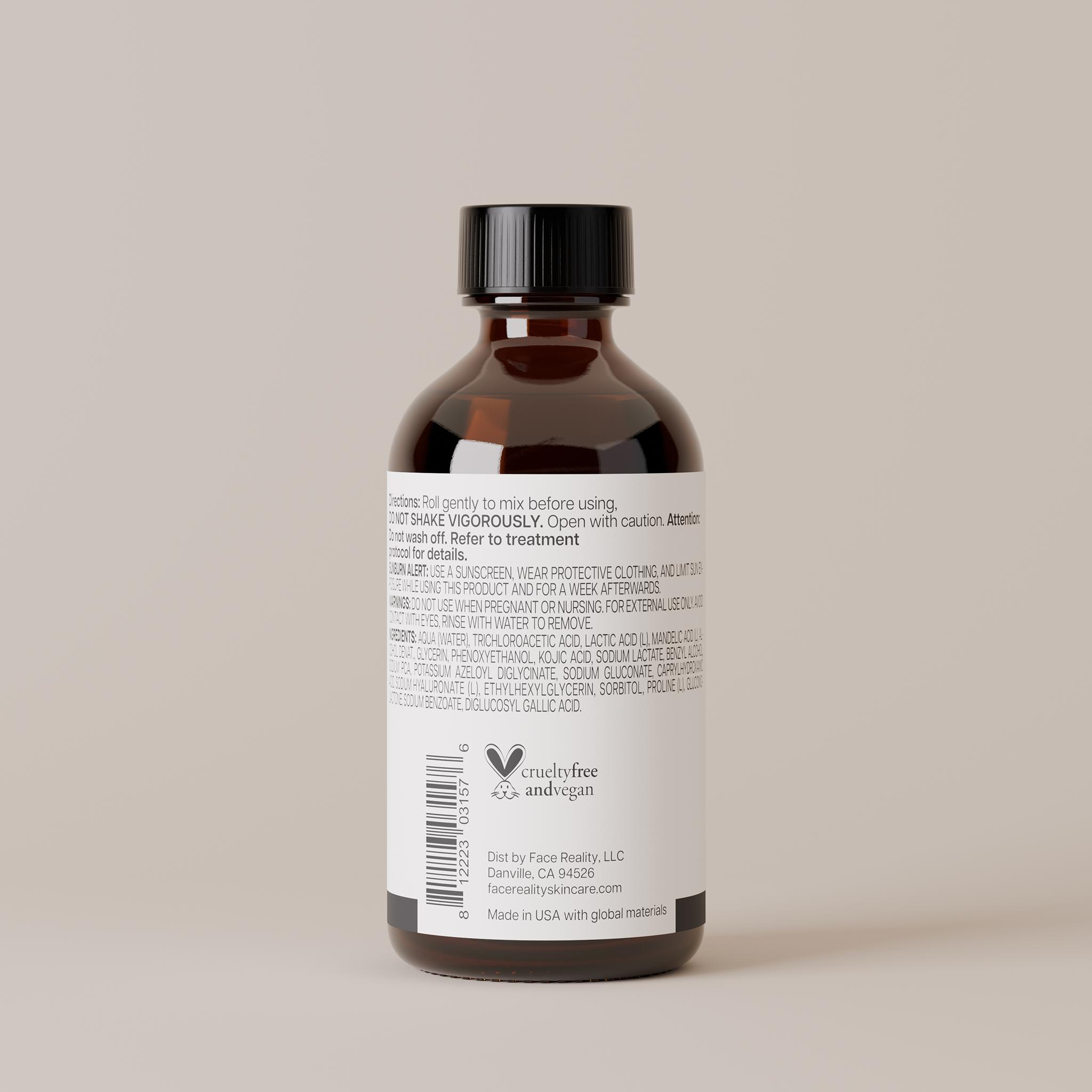 Face Reality Clear Skin Back Peel – 60ml | Professional-Grade Acne Treatment for Hard-to-Reach Areas
