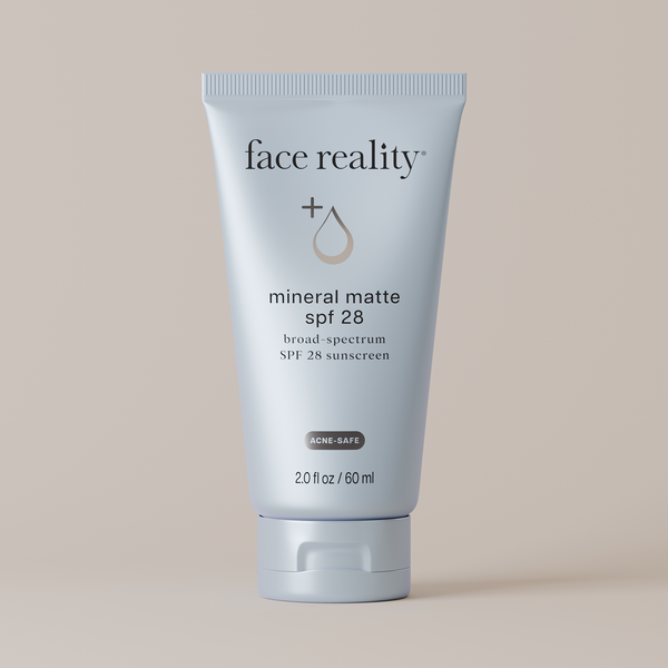 Face Reality Mineral Matte SPF28 – 60ml | Acne-Safe Daily Sunscreen with Matte Finish