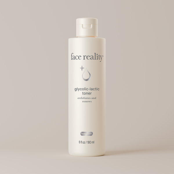 Face Reality Skincare Glycolic-Lactic Toner – 180ml | Exfoliating AHA Toner for Clear, Refined Skin