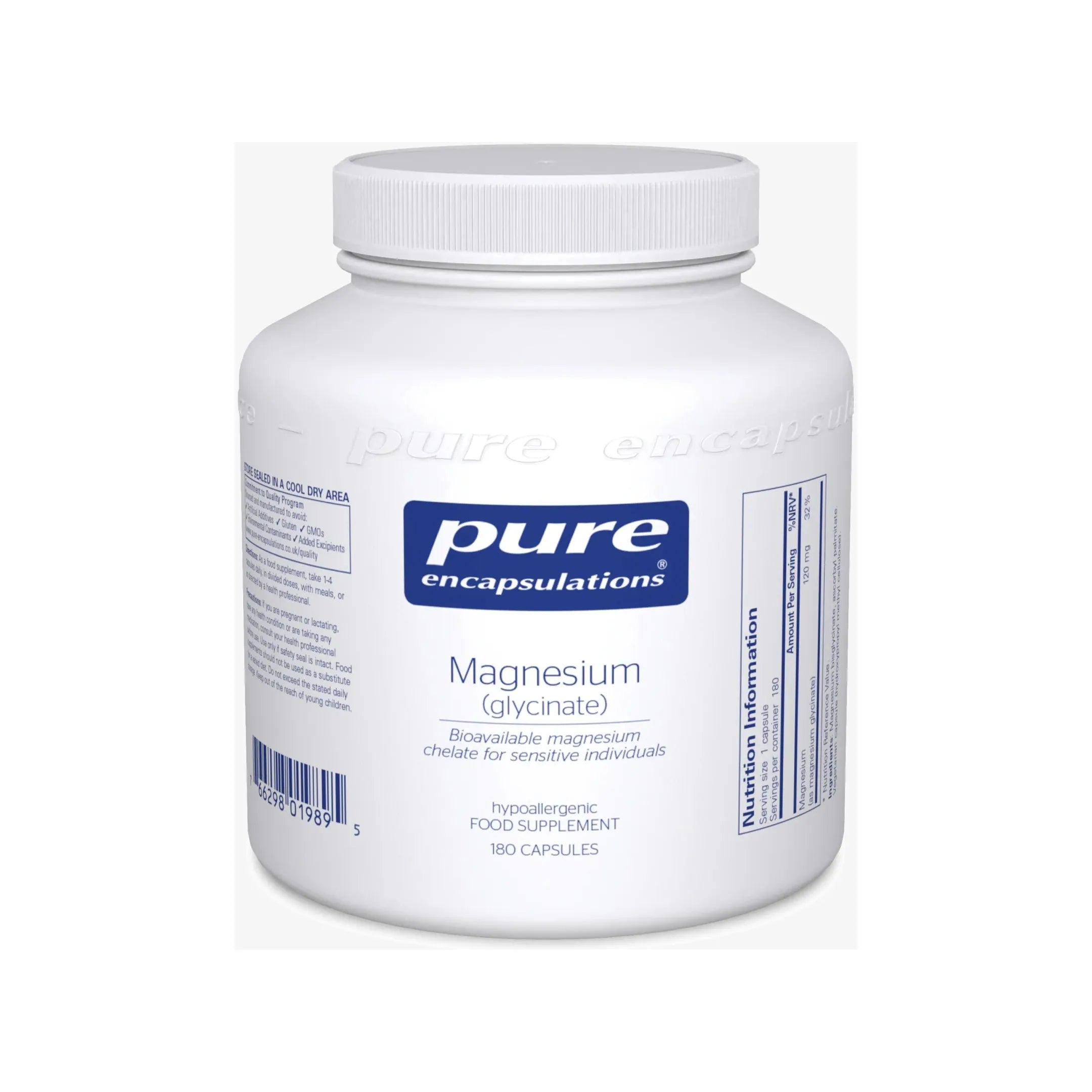 Pure Encapsulations Magnesium (glycinate) - 180 Capsules