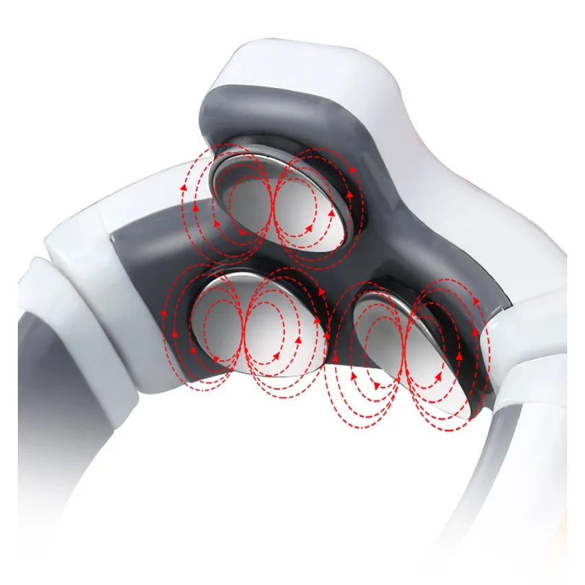 Smart Shoulder Neck Massager Electric Neck Massage  Health Care Relaxation Three Heads Relieve Stress  Fatigue Pain Relief tool