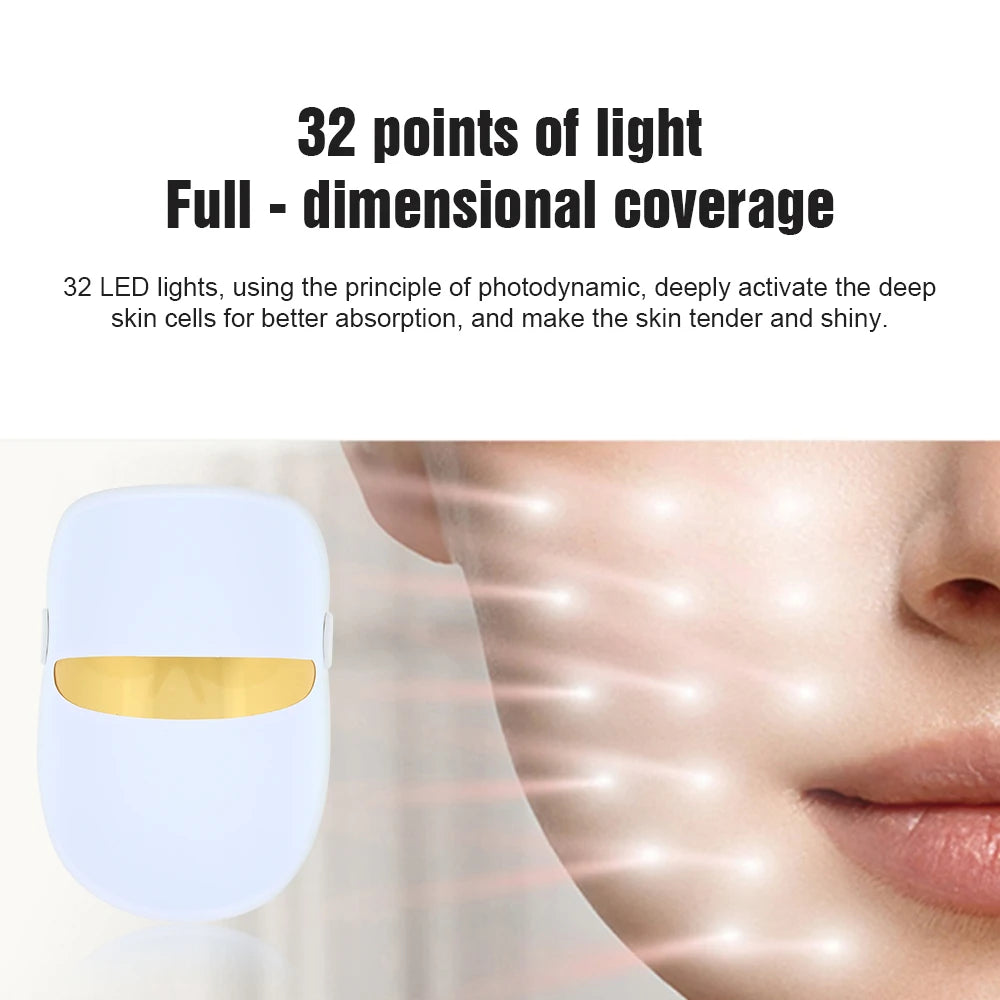 LED Therapy Mask 7 Colors 32 LEDs – Skin Rejuvenation