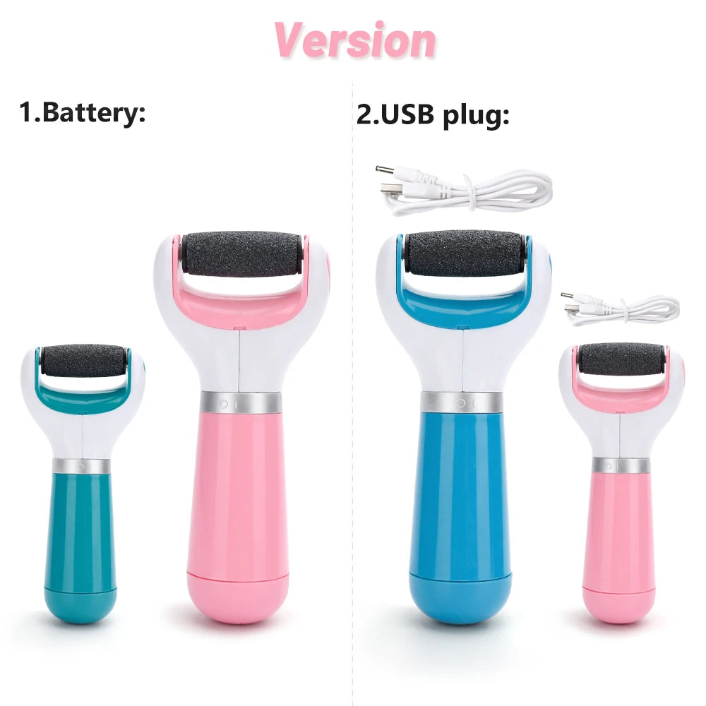 Portable Electric Foot & Heel Care Tool – USB Rechargeable Pedicure Set for Smooth Feet, Heels & Toes