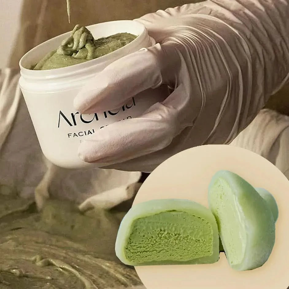 Arencia Fresh Green Rice Mochi Cleanser - 120g | 2-in-1 Purifying Cleanser & Clay Mask