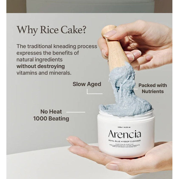 Arencia Fresh Royal Blue Hyssop Cleanser - 120g | Gentle, Deep Cleansing & Skin Barrier Protection