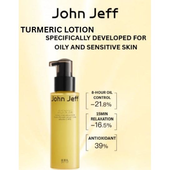 John Jeff Turmeric Lotion 120g – Oil Control & Soothing Emulsion
