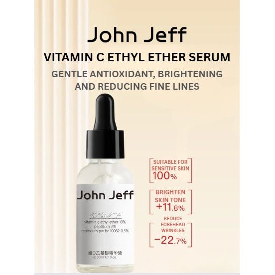 John Jeff Vitamin C Ethyl Ether Serum 30ml – Brightening & Anti-Aging