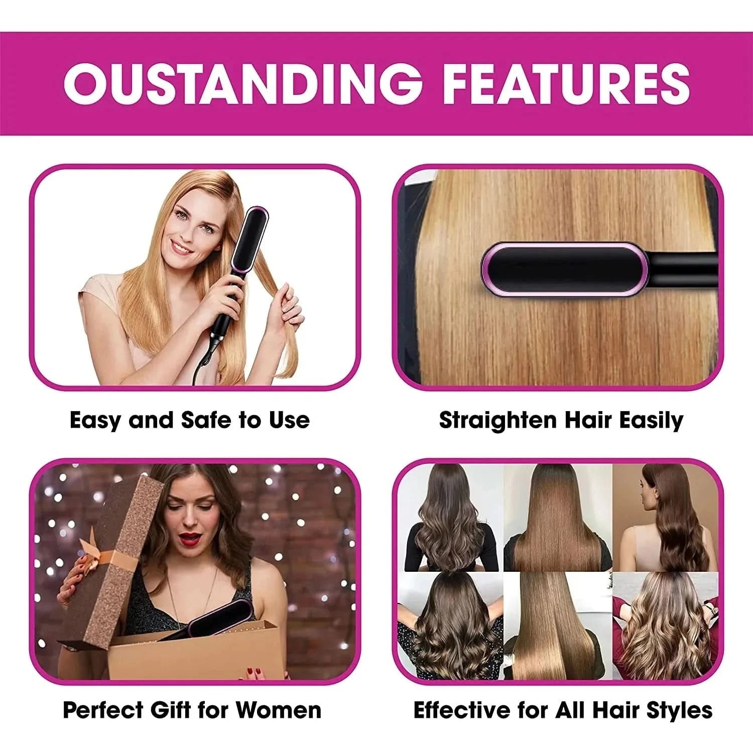 Ceramic Hair Curler Brush