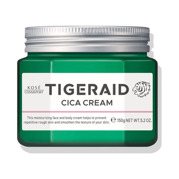 Kosé Tigeraid Cica Moisturizing Repair Cream for Face & Body – 150g | Intensive Moisture & Skin Barrier Repair for Sensitive Skin