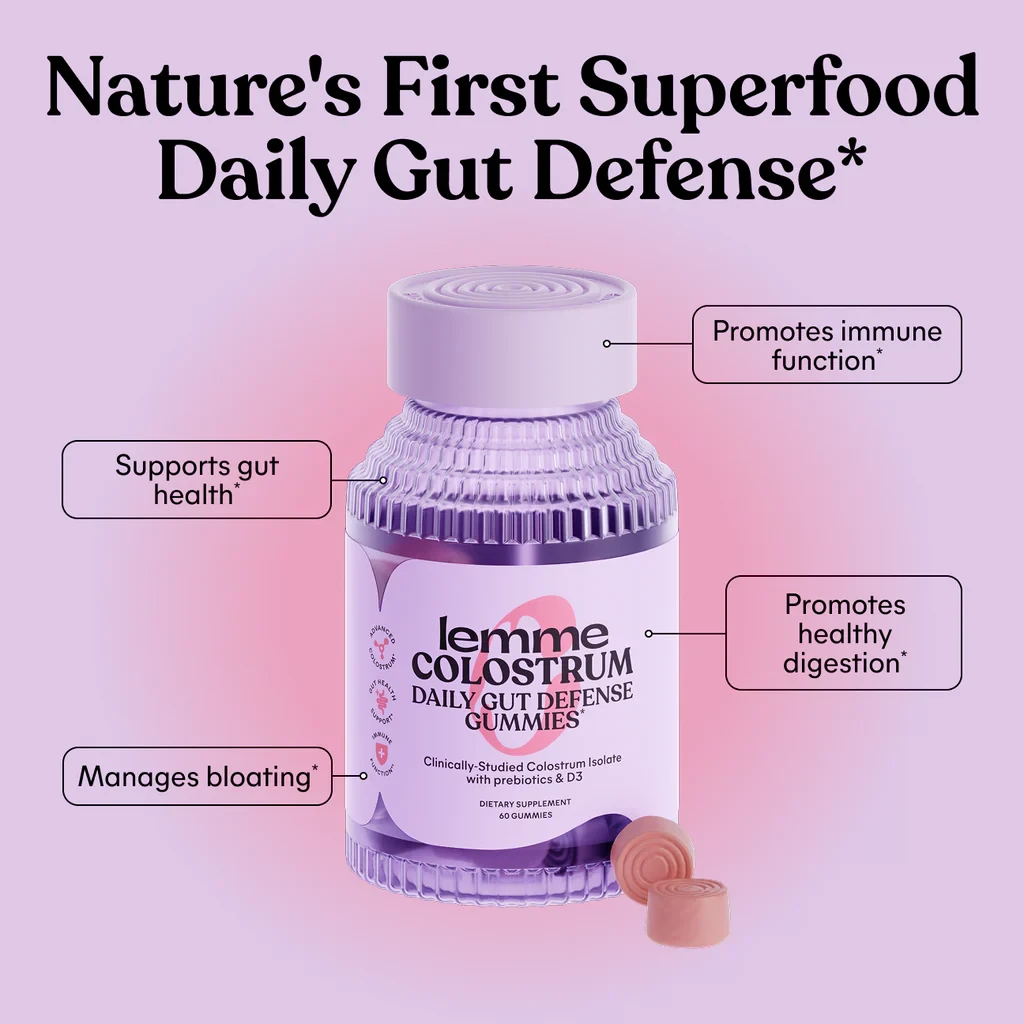 Lemme Colostrum Gummies 60 Count – Gut Health & Immunity
