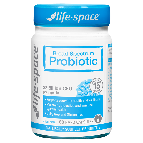 Life-Space Broad Spectrum Probiotic 32 Billion – 60 Capsules | Gut Health & Immunity Support