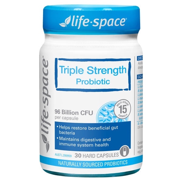 Life-Space Triple Strength Probiotic 96 Billion – 30 Capsules | Advanced Digestive & Immune Support