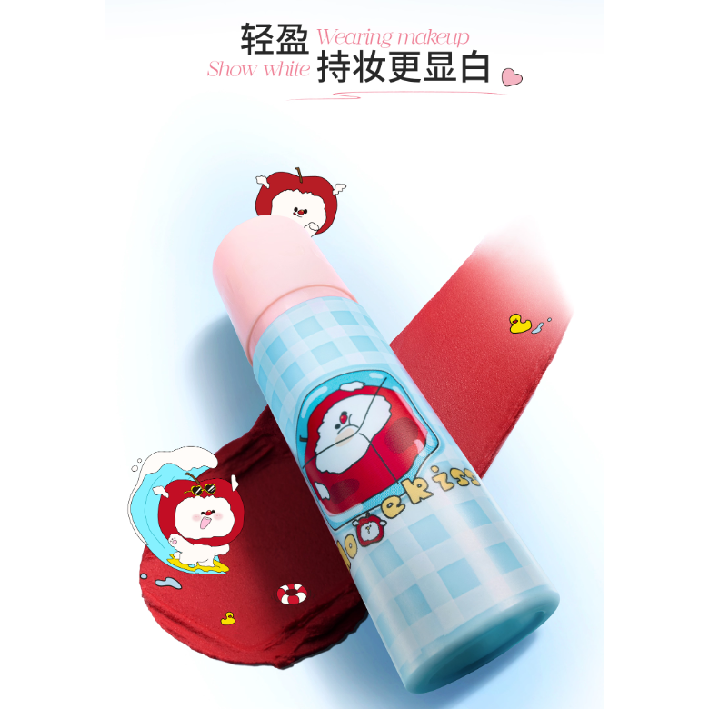 Mooekiss X Little Apple Dog Velvety Lip Mud 3g - Matte Hydration