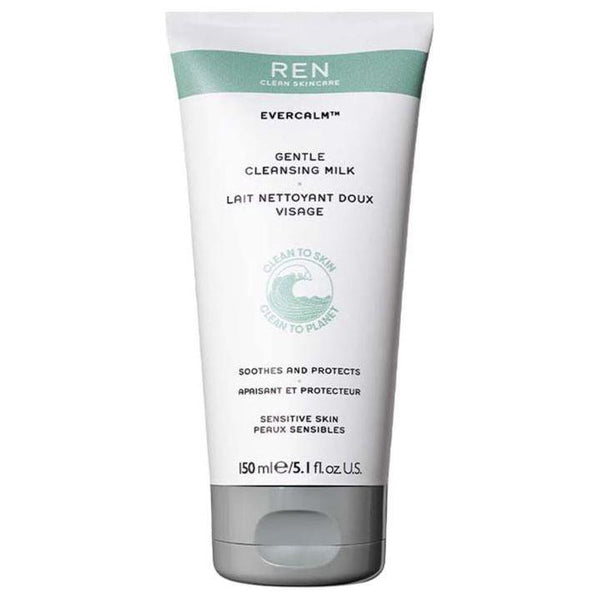 REN Evercalm Gentle Cleansing Milk – 150ml | Calming Cleanser for Sensitive Skin
