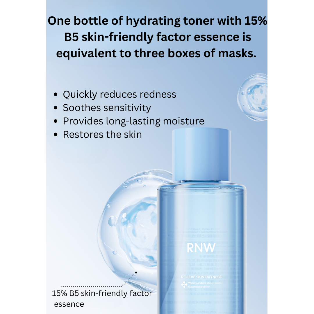 RNW Hyaluronic Acid Panthenol Hydrating Moisture Toner 400ml – Hydration & Glow