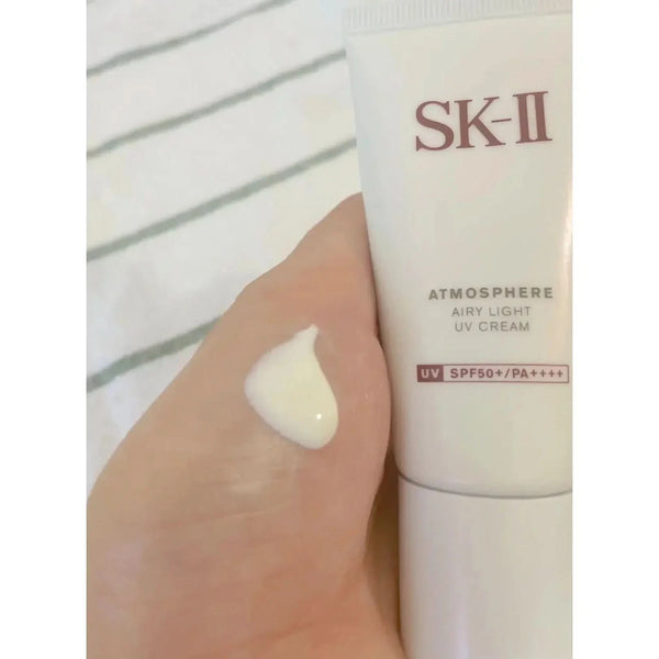 SK-II Atmosphere Airy Light Sunscreen UV Cream SPF50+ – 30g | Invisible UV Protection & Radiant Finish