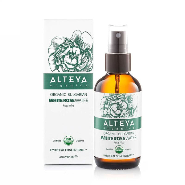Alteya Organic Bulgarian White Rose Water – 120ml | Brightening, Soothing & Deep Hydration