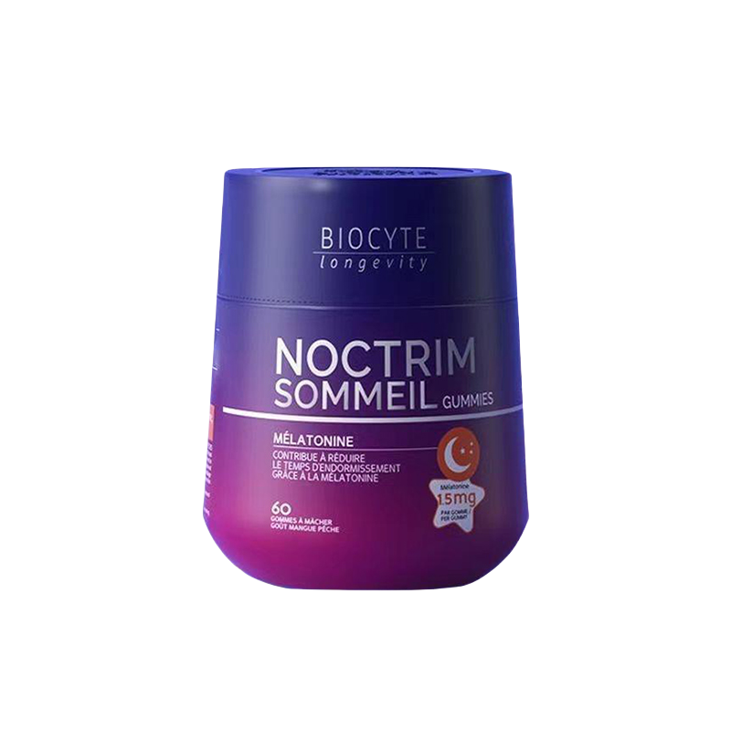 BIOCYTE Noctrim Sommeil Gummies – 60 Gummies | Gentle 1.5mg Melatonin Sleep Support