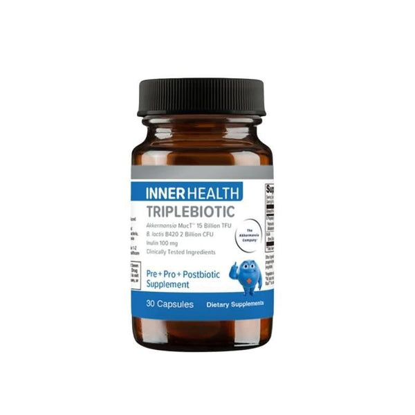 INNER HEALTH Triplebiotic Pre+ Pro+ Postbiotic Supplement - 30 Capsules | Metabolic Management & Weight Support