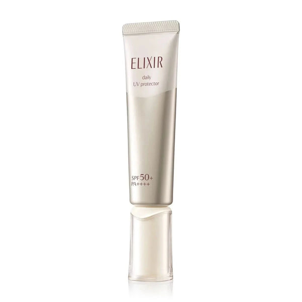 Shiseido Elixir Aging Care Serum UV Protector SPF 50+ – 35ml | Hydration, Firmness & Sun Protection