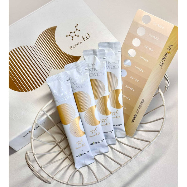 WEBEAUTY Yeast Extract Powder Renew 4.0 – 30 Packs | Skin Brightening & Antioxidant Supplement